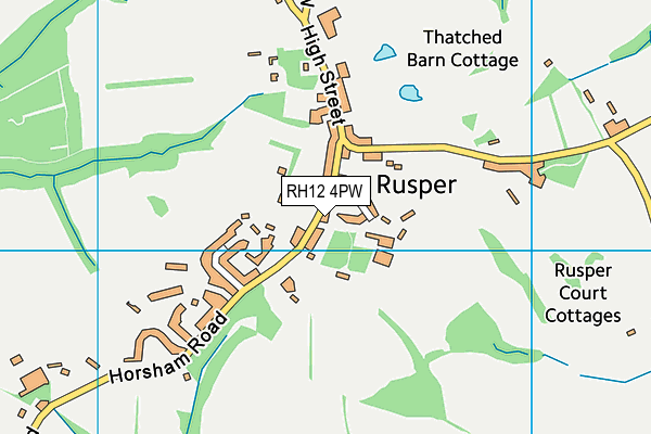 RH12 4PW map - OS VectorMap District (Ordnance Survey) RH12 4PW map - OS VectorMap District (Ordnance Survey)