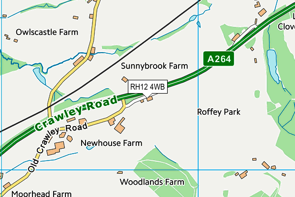 RH12 4WB map - OS VectorMap District (Ordnance Survey) RH12 4WB map - OS VectorMap District (Ordnance Survey)