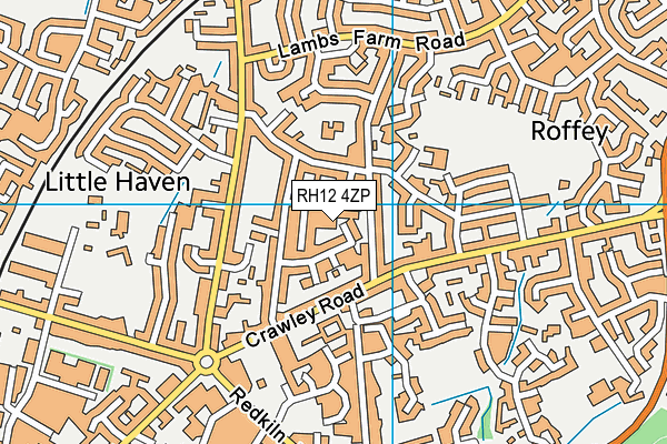 RH12 4ZP map - OS VectorMap District (Ordnance Survey) RH12 4ZP map - OS VectorMap District (Ordnance Survey)