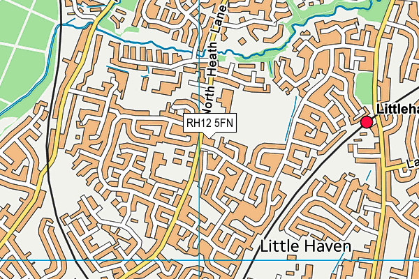 RH12 5FN map - OS VectorMap District (Ordnance Survey) RH12 5FN map - OS VectorMap District (Ordnance Survey)
