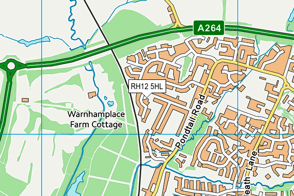 RH12 5HL map - OS VectorMap District (Ordnance Survey) RH12 5HL map - OS VectorMap District (Ordnance Survey)