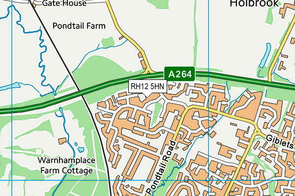RH12 5HN map - OS VectorMap District (Ordnance Survey) RH12 5HN map - OS VectorMap District (Ordnance Survey)
