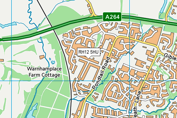 RH12 5HU map - OS VectorMap District (Ordnance Survey) RH12 5HU map - OS VectorMap District (Ordnance Survey)