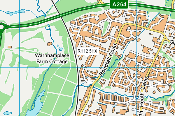 RH12 5HX map - OS VectorMap District (Ordnance Survey) RH12 5HX map - OS VectorMap District (Ordnance Survey)