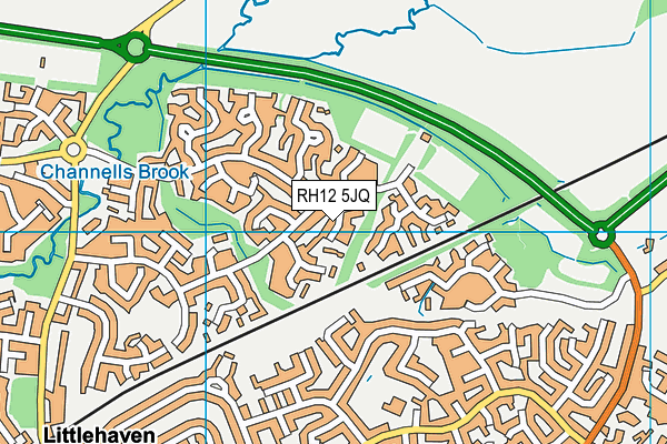 RH12 5JQ map - OS VectorMap District (Ordnance Survey) RH12 5JQ map - OS VectorMap District (Ordnance Survey)
