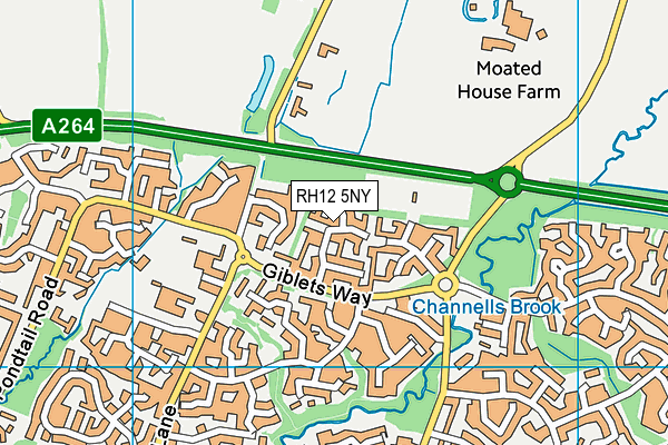 RH12 5NY map - OS VectorMap District (Ordnance Survey) RH12 5NY map - OS VectorMap District (Ordnance Survey)