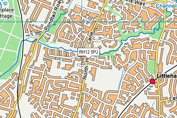 RH12 5PJ map - OS VectorMap District (Ordnance Survey) RH12 5PJ map - OS VectorMap District (Ordnance Survey)