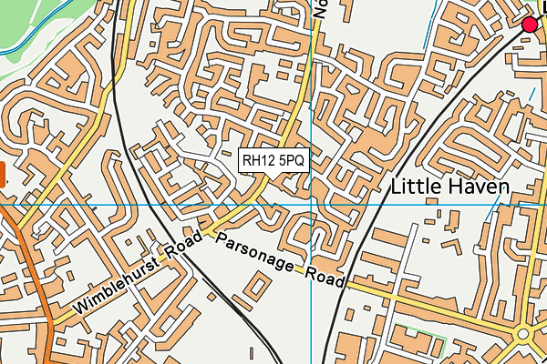 RH12 5PQ map - OS VectorMap District (Ordnance Survey) RH12 5PQ map - OS VectorMap District (Ordnance Survey)