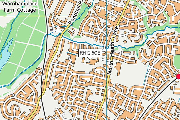 RH12 5QE map - OS VectorMap District (Ordnance Survey) RH12 5QE map - OS VectorMap District (Ordnance Survey)