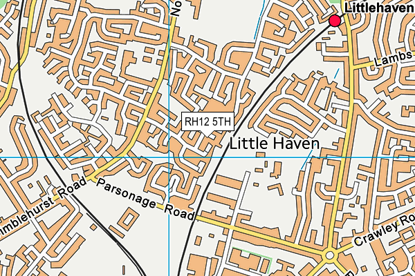 RH12 5TH map - OS VectorMap District (Ordnance Survey) RH12 5TH map - OS VectorMap District (Ordnance Survey)