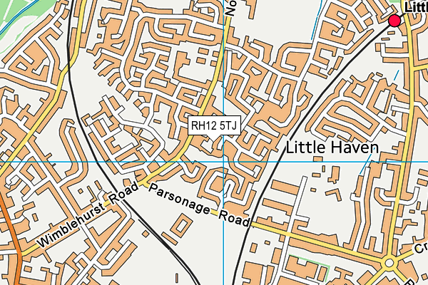 RH12 5TJ map - OS VectorMap District (Ordnance Survey) RH12 5TJ map - OS VectorMap District (Ordnance Survey)