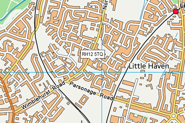 RH12 5TQ map - OS VectorMap District (Ordnance Survey) RH12 5TQ map - OS VectorMap District (Ordnance Survey)