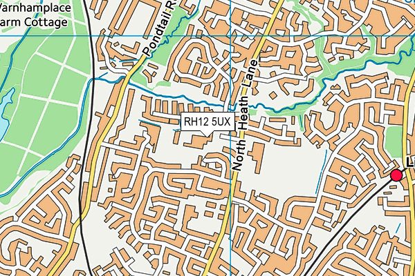 RH12 5UX map - OS VectorMap District (Ordnance Survey) RH12 5UX map - OS VectorMap District (Ordnance Survey)