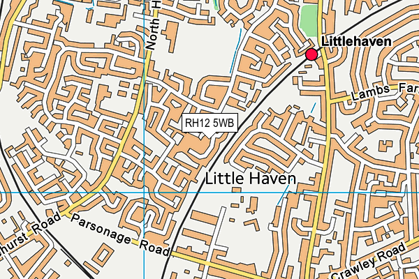 RH12 5WB map - OS VectorMap District (Ordnance Survey) RH12 5WB map - OS VectorMap District (Ordnance Survey)