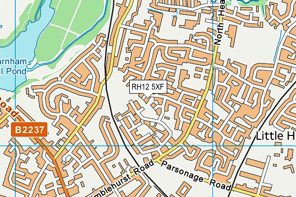 RH12 5XF map - OS VectorMap District (Ordnance Survey) RH12 5XF map - OS VectorMap District (Ordnance Survey)