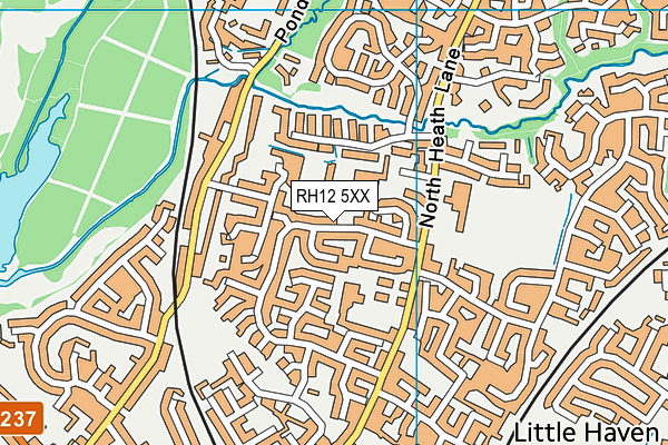 RH12 5XX map - OS VectorMap District (Ordnance Survey) RH12 5XX map - OS VectorMap District (Ordnance Survey)