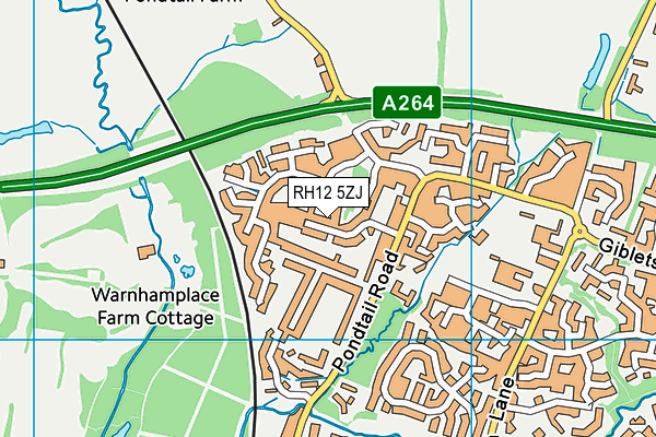 RH12 5ZJ map - OS VectorMap District (Ordnance Survey) RH12 5ZJ map - OS VectorMap District (Ordnance Survey)