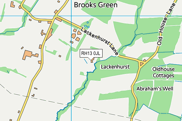 RH13 0JL map - OS VectorMap District (Ordnance Survey) RH13 0JL map - OS VectorMap District (Ordnance Survey)