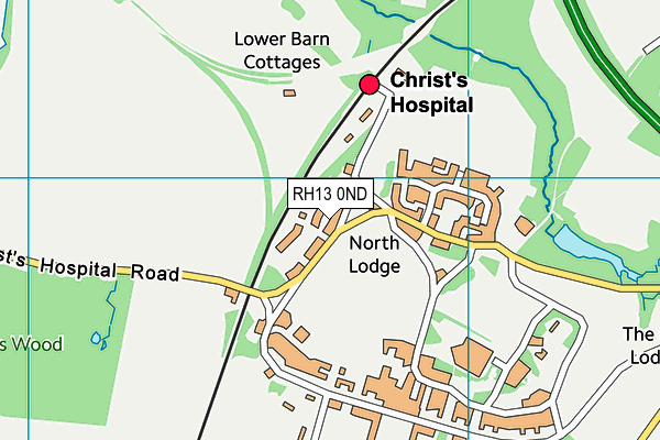 RH13 0ND map - OS VectorMap District (Ordnance Survey) RH13 0ND map - OS VectorMap District (Ordnance Survey)