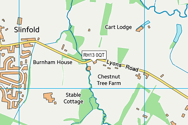 RH13 0QT map - OS VectorMap District (Ordnance Survey) RH13 0QT map - OS VectorMap District (Ordnance Survey)