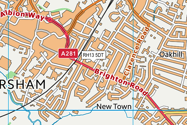 RH13 5DT map - OS VectorMap District (Ordnance Survey) RH13 5DT map - OS VectorMap District (Ordnance Survey)