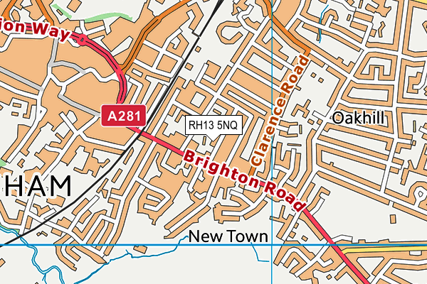 RH13 5NQ map - OS VectorMap District (Ordnance Survey) RH13 5NQ map - OS VectorMap District (Ordnance Survey)