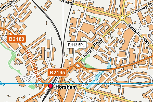 RH13 5PL map - OS VectorMap District (Ordnance Survey) RH13 5PL map - OS VectorMap District (Ordnance Survey)