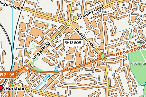 RH13 5QR map - OS VectorMap District (Ordnance Survey) RH13 5QR map - OS VectorMap District (Ordnance Survey)