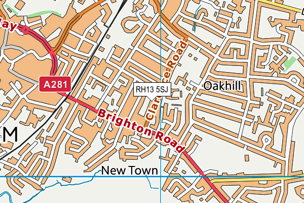 RH13 5SJ map - OS VectorMap District (Ordnance Survey) RH13 5SJ map - OS VectorMap District (Ordnance Survey)