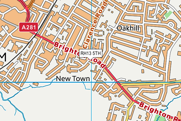 RH13 5TH map - OS VectorMap District (Ordnance Survey) RH13 5TH map - OS VectorMap District (Ordnance Survey)