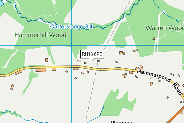 RH13 6PE map - OS VectorMap District (Ordnance Survey) RH13 6PE map - OS VectorMap District (Ordnance Survey)