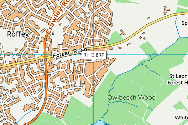 RH13 6RP map - OS VectorMap District (Ordnance Survey) RH13 6RP map - OS VectorMap District (Ordnance Survey)