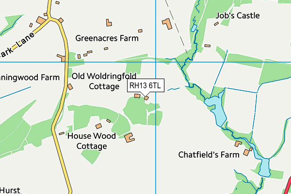 RH13 6TL map - OS VectorMap District (Ordnance Survey) RH13 6TL map - OS VectorMap District (Ordnance Survey)
