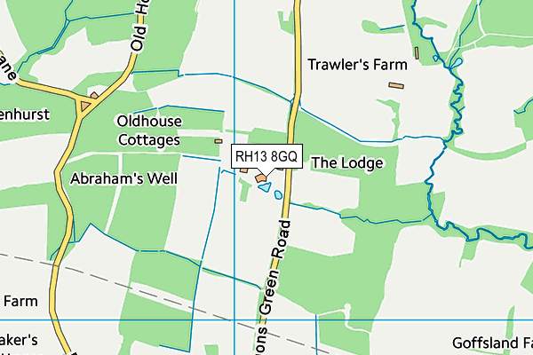 RH13 8GQ map - OS VectorMap District (Ordnance Survey) RH13 8GQ map - OS VectorMap District (Ordnance Survey)