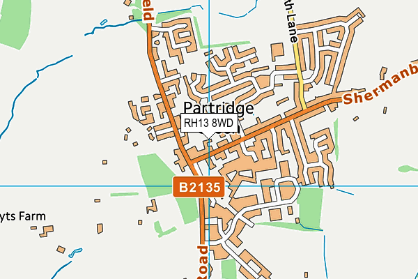 RH13 8WD map - OS VectorMap District (Ordnance Survey) RH13 8WD map - OS VectorMap District (Ordnance Survey)