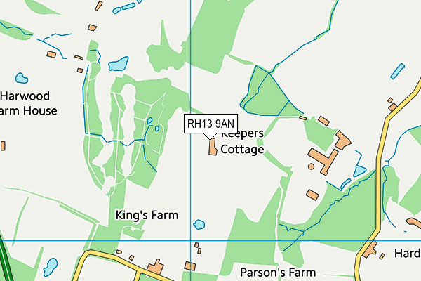 RH13 9AN map - OS VectorMap District (Ordnance Survey) RH13 9AN map - OS VectorMap District (Ordnance Survey)