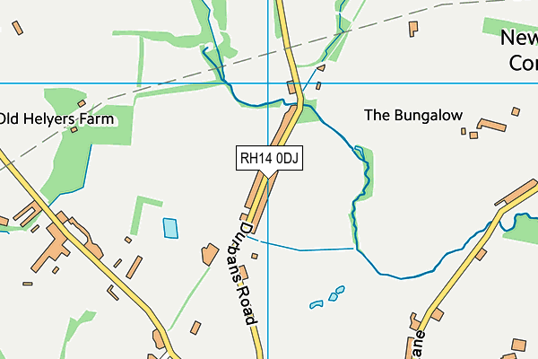 RH14 0DJ map - OS VectorMap District (Ordnance Survey)