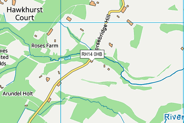 RH14 0HB map - OS VectorMap District (Ordnance Survey) RH14 0HB map - OS VectorMap District (Ordnance Survey)