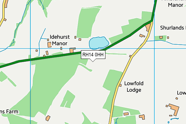 RH14 0HH map - OS VectorMap District (Ordnance Survey) RH14 0HH map - OS VectorMap District (Ordnance Survey)