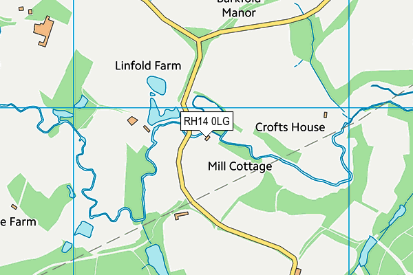 RH14 0LG map - OS VectorMap District (Ordnance Survey) RH14 0LG map - OS VectorMap District (Ordnance Survey)