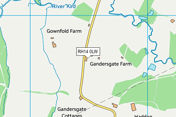 RH14 0LW map - OS VectorMap District (Ordnance Survey) RH14 0LW map - OS VectorMap District (Ordnance Survey)