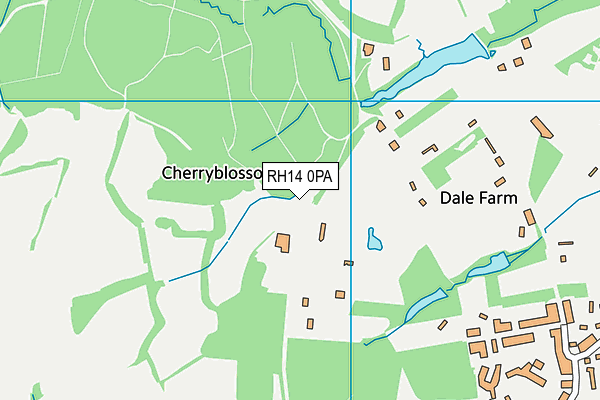 RH14 0PA map - OS VectorMap District (Ordnance Survey) RH14 0PA map - OS VectorMap District (Ordnance Survey)