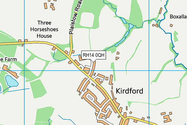 RH14 0QH map - OS VectorMap District (Ordnance Survey) RH14 0QH map - OS VectorMap District (Ordnance Survey)