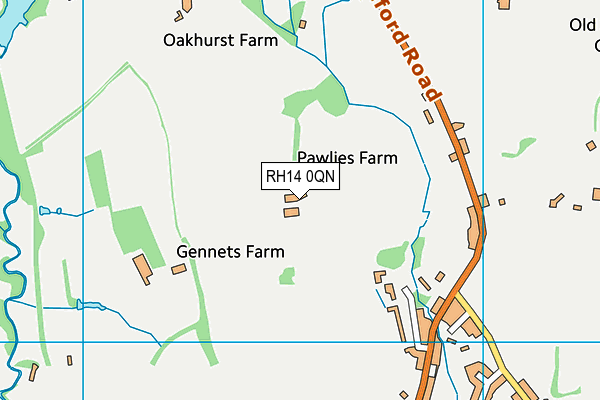 RH14 0QN map - OS VectorMap District (Ordnance Survey) RH14 0QN map - OS VectorMap District (Ordnance Survey)
