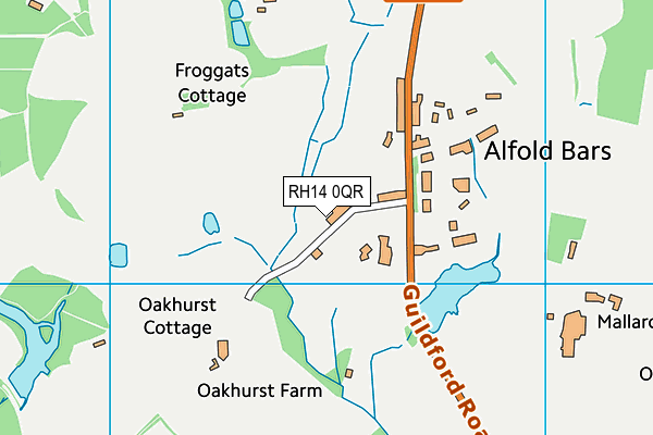 RH14 0QR map - OS VectorMap District (Ordnance Survey) RH14 0QR map - OS VectorMap District (Ordnance Survey)