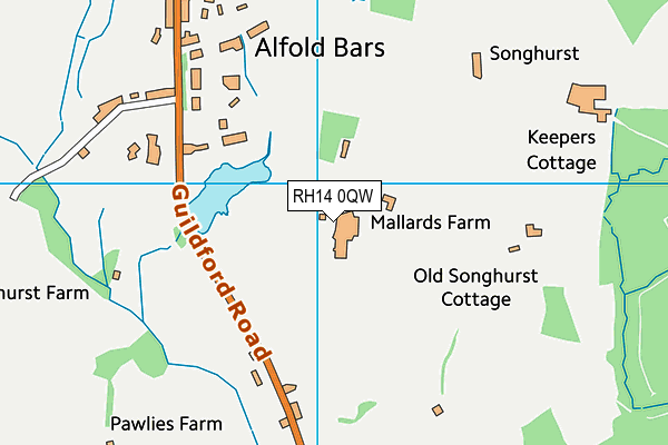 RH14 0QW map - OS VectorMap District (Ordnance Survey) RH14 0QW map - OS VectorMap District (Ordnance Survey)