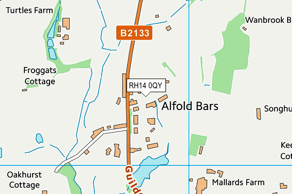 RH14 0QY map - OS VectorMap District (Ordnance Survey) RH14 0QY map - OS VectorMap District (Ordnance Survey)