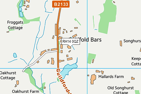 RH14 0QZ map - OS VectorMap District (Ordnance Survey) RH14 0QZ map - OS VectorMap District (Ordnance Survey)