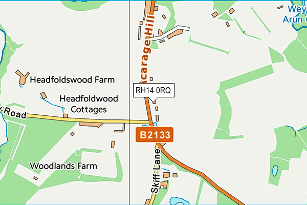 RH14 0RQ map - OS VectorMap District (Ordnance Survey) RH14 0RQ map - OS VectorMap District (Ordnance Survey)