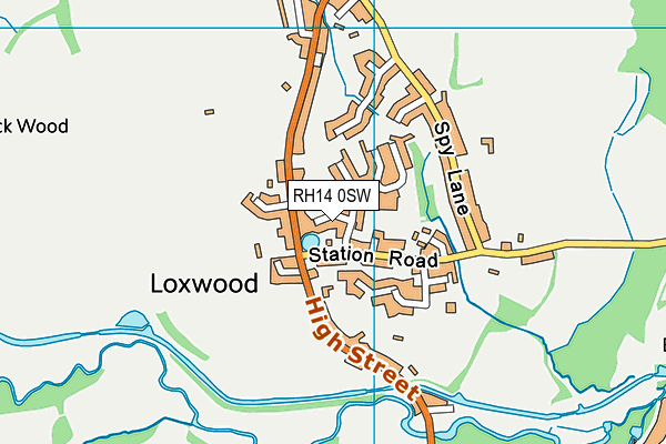 RH14 0SW map - OS VectorMap District (Ordnance Survey) RH14 0SW map - OS VectorMap District (Ordnance Survey)